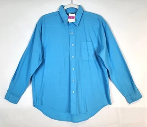 NWT Fresh Produce Oxford Cotton Button Down Shirt Size Small Laguna Blue New - Picture 1 of 6