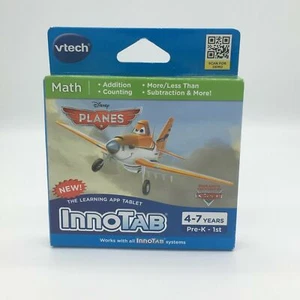 VTech InnoTab Software Disney Planes 4-7 Years Pre-K-1ST Math Learning App NEW - Picture 1 of 3