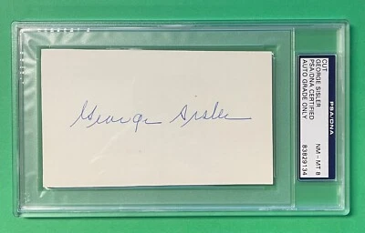 GEORGE SISLER CUT AUTOGRAPH ON HOF PLAQUE PSA/DNA AUTO GRADE 8 - Image 1 of 2