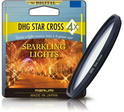 Marumi DHG 4X Star Cross Light Effect Filter Sizes 37mm - 82mm - Image 1 of 2