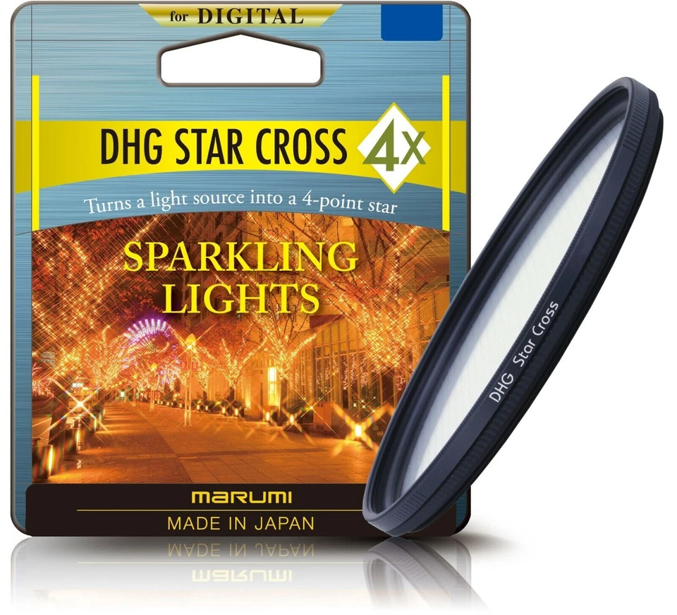 Marumi DHG 4X Star Cross Light Effect Filter Sizes 37mm - 82mm - Image 1 of 2