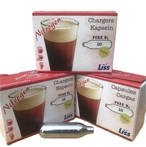 Stickstoffkartuschen Liss N2 2,2g ohne Gewinde Hatfield Nitro Press kompatibel 30 Stück - Bild 1 von 12