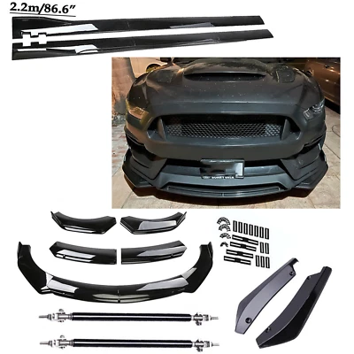 Front Bumper Spoiler Body Kit / Side Skirt/Strut Rods For Dodge Ram 1500 K - Изображение 1 из 4