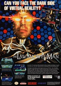 VINTAGE 1994 The Lawn Mower Man SNES Sega Genesis Videospiel Druck Anzeige - Bild 1 von 1