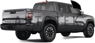 Filme PreCut dianteiro duas portas janelas tonalidade para Nissan Frontier Crew Cab 2022-2025 - Imagem 1 de 4