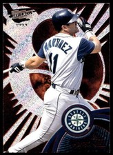 1999 Pacific Revolution Red Foil 132 Edgar Martinez /299 Mariners Baseball Card