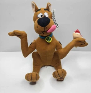 Vintage 1999 Scooby Doo Holding Hotdog Cartoon Network 9” Plush with Tags 90s - Picture 1 of 5