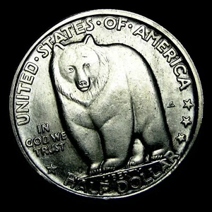 1936-S Bay Bridge Silver Commemorative Half Dollar --- Gem BU+ Coin --- #317D - Picture 1 of 4
