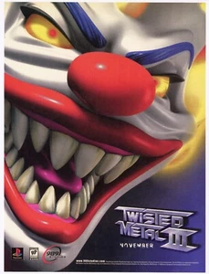 "Póster Twisted Metal III 3 Playstation 1 PS1 Publicidad Arte Impresión Arte en Pared Brillante 13"" x 18" - Imagen 1 de 1