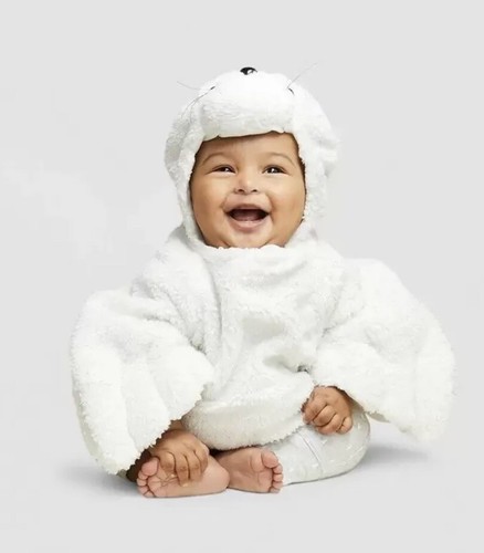 OFF WHITE Costume cappotto Halloween Hyde and Eek Boutique 12 18 M avorio glitter sigillo neonato