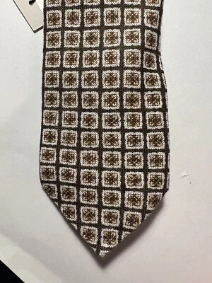 "Corbata de lino con flores marrón Suitsupply de 3"" de ancho" Foto 1 de 4