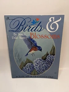 Pájaros y flores en acrílico con conversiones al óleo de Nancy Kinney - Imagen 1 de 4