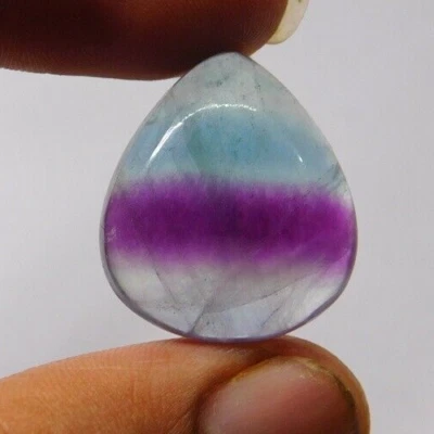 Multi Flourite Cabochon Loose Flourite Cab Gemstone For Jewelry 34 Cts. ME-8418 - Image 1 of 4