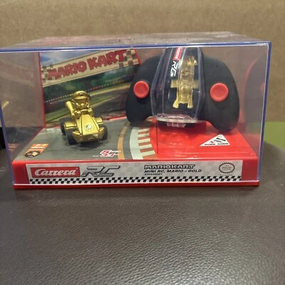 Nintendo Mario Kart Carrera Radio Remote Control Mini 1:50 Car MARIO GOLD ~ New - Image 1 of 4