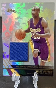 Camiseta Topps 2003-04 edición #GP Gary Payton camiseta de los Lakers Salón de la fama - Imagen 1 de 2