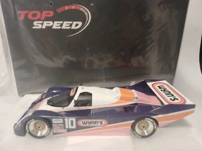 TSM Top Speed Porsche 962 #10 WYNN'S 5th 24h Daytona 1987 1/18 TS0333 - Immagine 1 di 3