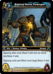 Highlord Bolvar Fordragon World of Warcraft TCG Betrayer Epic LP to NM - Picture 1 of 1