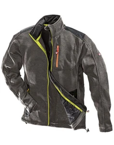 Bullstar Softshell-Strickfleecejacke schwarz grau Strickjacke Softshelljacke - Bild 1 von 2