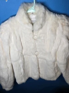Vintage Rare 50s 60s Nicholas Stewart Rabbit Fur Coat Small - Picture 1 of 10