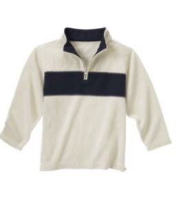 NEW Boys GYMBOREE Long Sleeve Half Zipper AVIATOR Stripe Sweater - SZ 6 