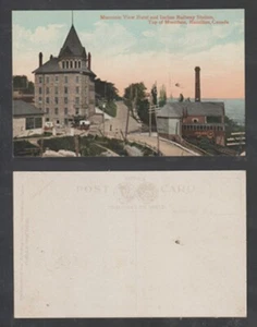 Hamilton Ontario Postcard Mountain View Hotel and Incline Railway Station Unused - Picture 1 of 3