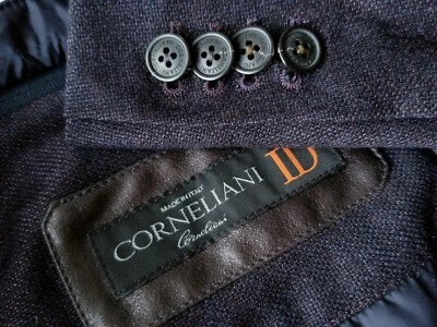 Corneliani Rosa Tweed Cremallera Babero Chaleco Acolchado Abrigo Deportivo Blazer Chaqueta 54 44R Foto 1 de 4