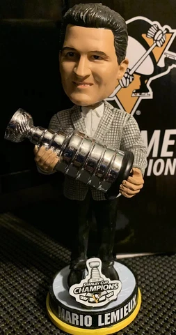 Mario Lemieux Pittsburgh Penguins Stanley Cup Champions Bobblehead! /5000 Made Cover