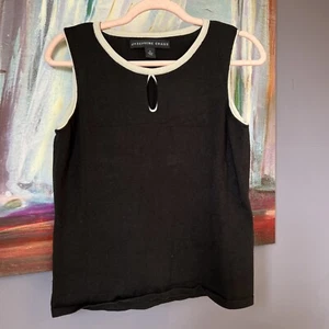 Josephine Chaus Gr. S schwarz grau Tanktop Damen Stretch ärmellos 56% Seide - Bild 1 von 7