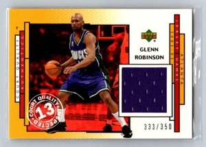 2002-03 Upper Deck UD Authentics Court Quality #GR-Q Glenn Robinson /350 Bucks - Picture 1 of 2
