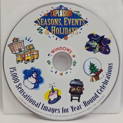 Art Explosion, Seasons, Events & Holidays 15,000 Sensational Images 1998-2001 CD - Image 1 of 3