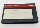 Sega Master System Casino Games  *cartridge only*  tested  SMS