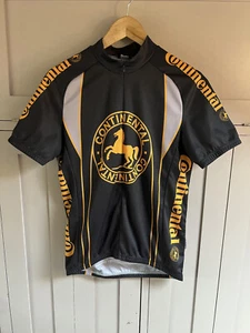 Cuore Continental Hombre Ciclismo Jersey | Negro/Naranja/Gris | Mediano | - Imagen 1 de 8