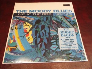 MOODY BLUES VERIFIED NUMBERED 940 LIVE BBC 67-70 COLLECTORS COLORED VINYL LP SET - Picture 1 of 3