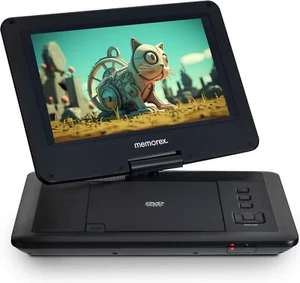 Memorex MX-PDV10 10.1" Portable DVD Player – USB/SD, Swivel Screen, Rechargeable - Picture 1 of 7
