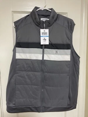 Original Penguin Sport Vest Quiet Shade - Image 1 of 2