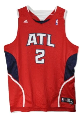 New Adidas Joe Johnson #2 Hawks Men's Size 2XL NBA Atlanta Authentic ATL Jersey - Image 1 of 4