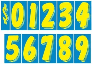 EZ Line Windshield Pricing Numbers 13 Dozen Large Vinyl Car Dealer Decals - Bild 1 von 1
