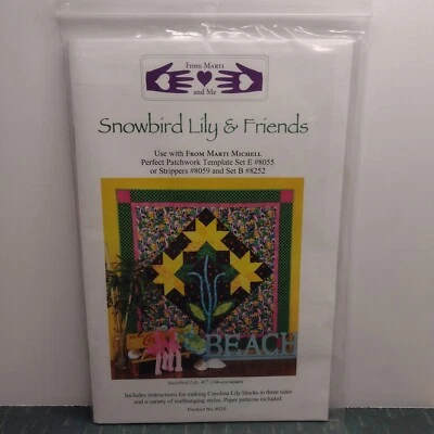 Snowbird Lily And Friends From Marti And Me Quilt Pattern #8520  NOS 2011 - Image 1 of 4