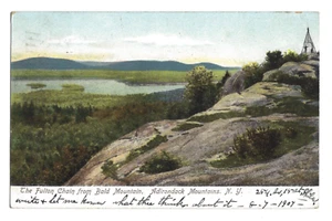 Antike Postkarte Die Fulton-Kette vom Bald Mountain Adirondack Mtns. NY 1907 - Bild 1 von 2