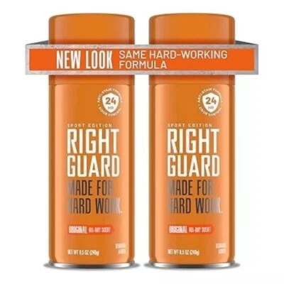 Spray desodorante deportivo Right Guard, original, 8,5 fl. Paquete de 2 oz Foto 1 de 4