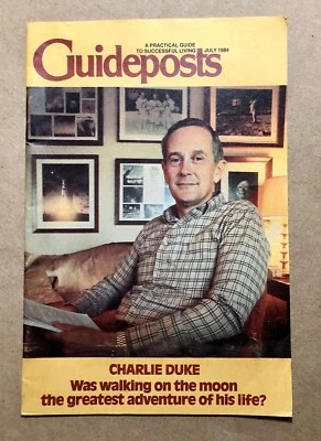 Guideposts Magazine 1980s (July 1984) Charlie Duke, Walking on the Moon, VG! - Image 1 of 3