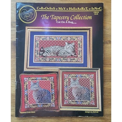 Cat on a Rug Tapestry Collection Cross Stitch Pattern Book 1994 - Image 1 of 4