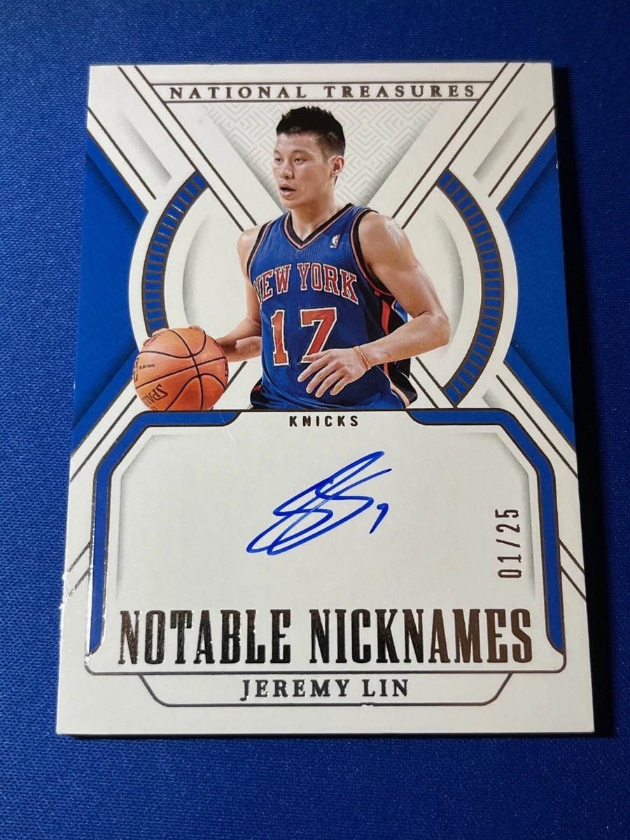 Panini Jeremy Lin Basketball Autographed Sports Trading Cards