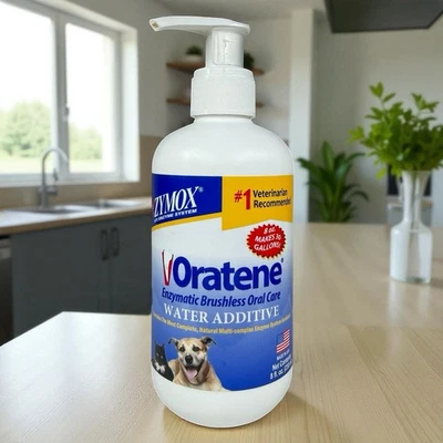 Pet King Brands ZYMOX Oratene Water Additive Brushless Oral Care Pets EXP: 10/26