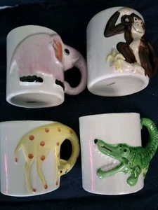 Vintage Animal Cups Made In Taiwan - Picture 1 of 5