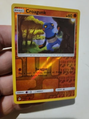 Croagunk 56/156 REVERSE HOLO Ultra Prism Pokemon TCG Card Nintendo  - Image 1 of 3