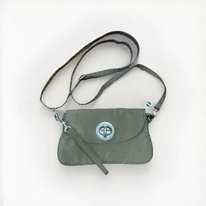 Baggallini Oslo Small Hobo Crossbody Travel Purse - Tan Taupe Silver Handbag - Picture 1 of 7