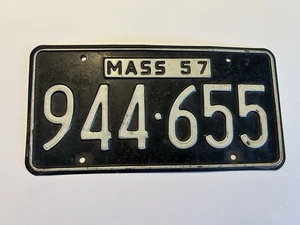 57 Massachusetts Mass Car/Vehicle License Plate - Picture 1 of 2