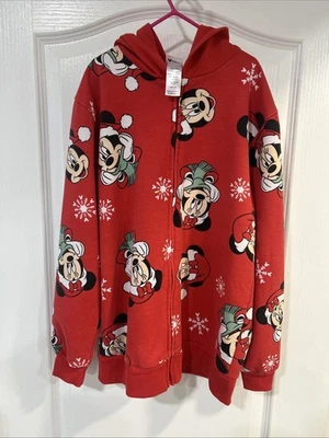 Disney Minnie Mouse Navidad Invierno Sudadera con Capucha Chaqueta Niña Niños Talla L 14/16 Usado Foto 1 de 4
