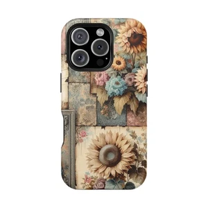 Funda de Teléfono Floral Resistente a Impactos, Diseño Flor Vintage, Regalo para Ella, [...] - Imagen 1 de 74